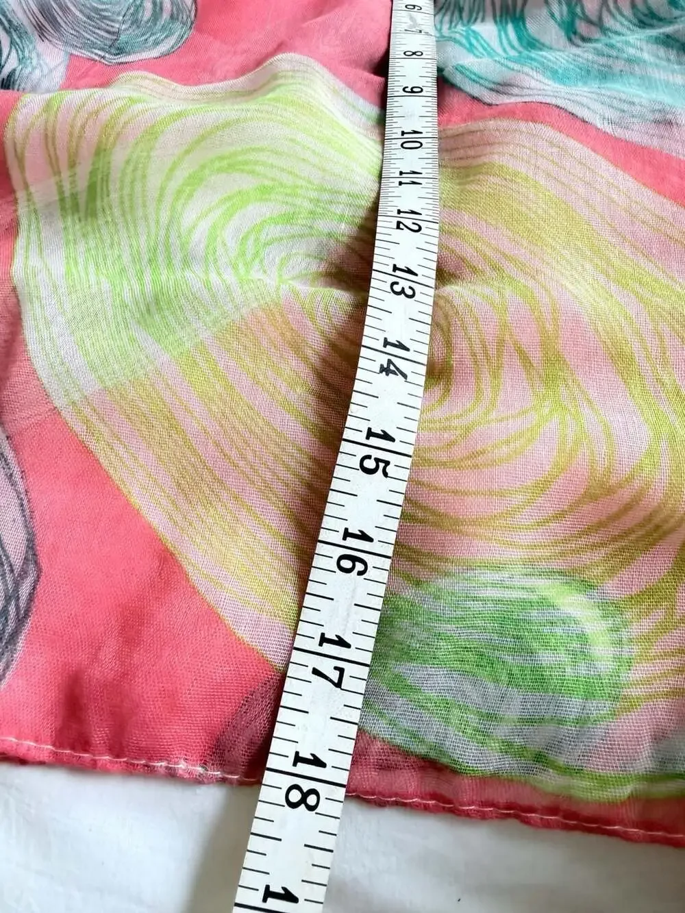 Vivian & Vincent Abstract Spiral Print Infinity Loop Scarf, 100% Viscose
